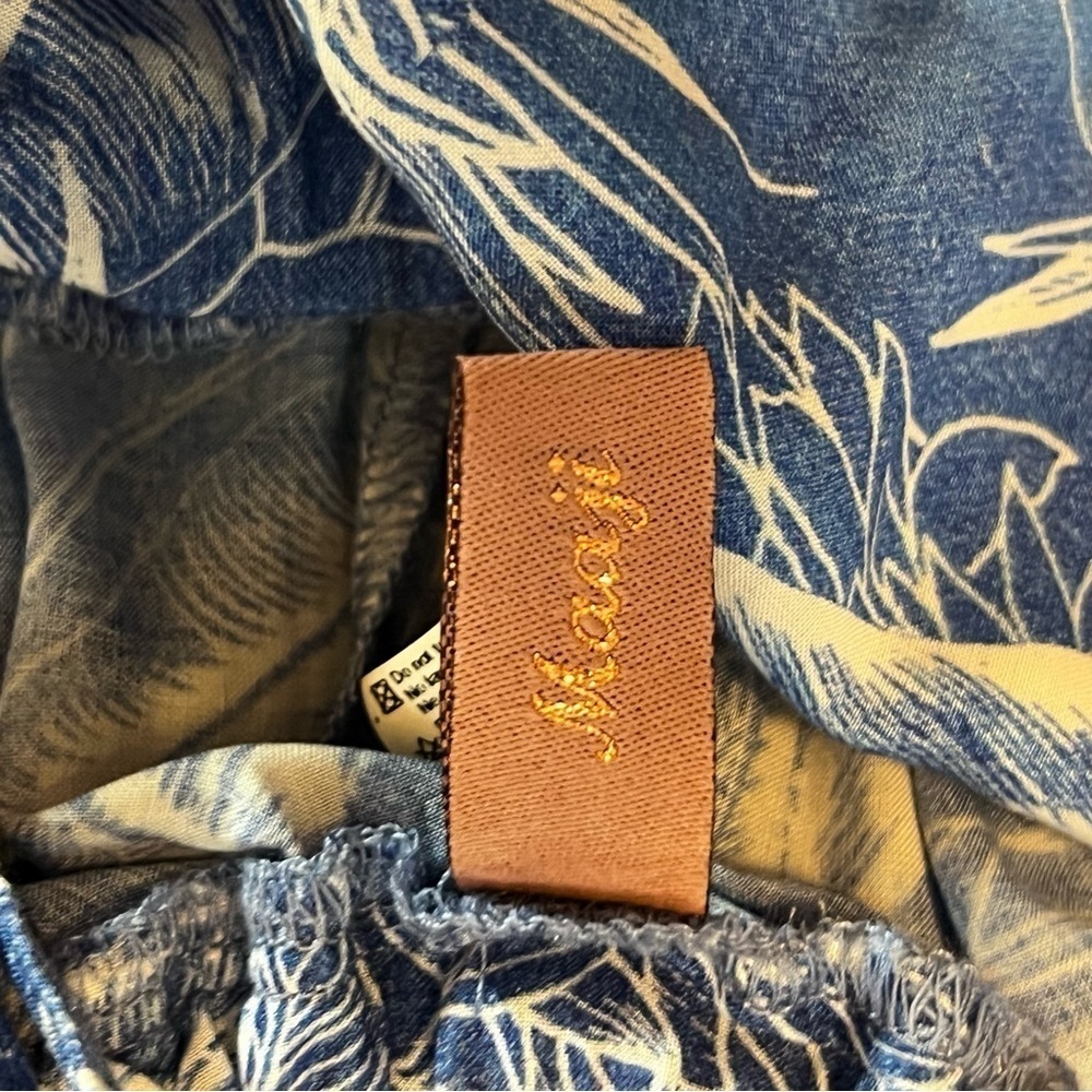 NWT Maaji Floral Print Cover Up Jumpsuit Blue M Beacheear Swim Coastal Printed - Picture 9 of 16